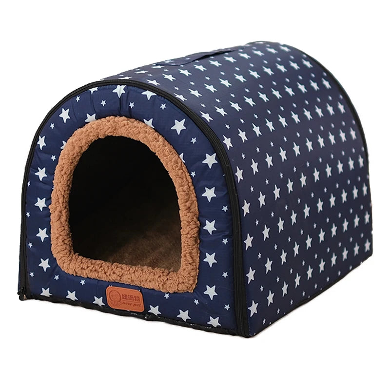 Foldable Star Print Pet House
