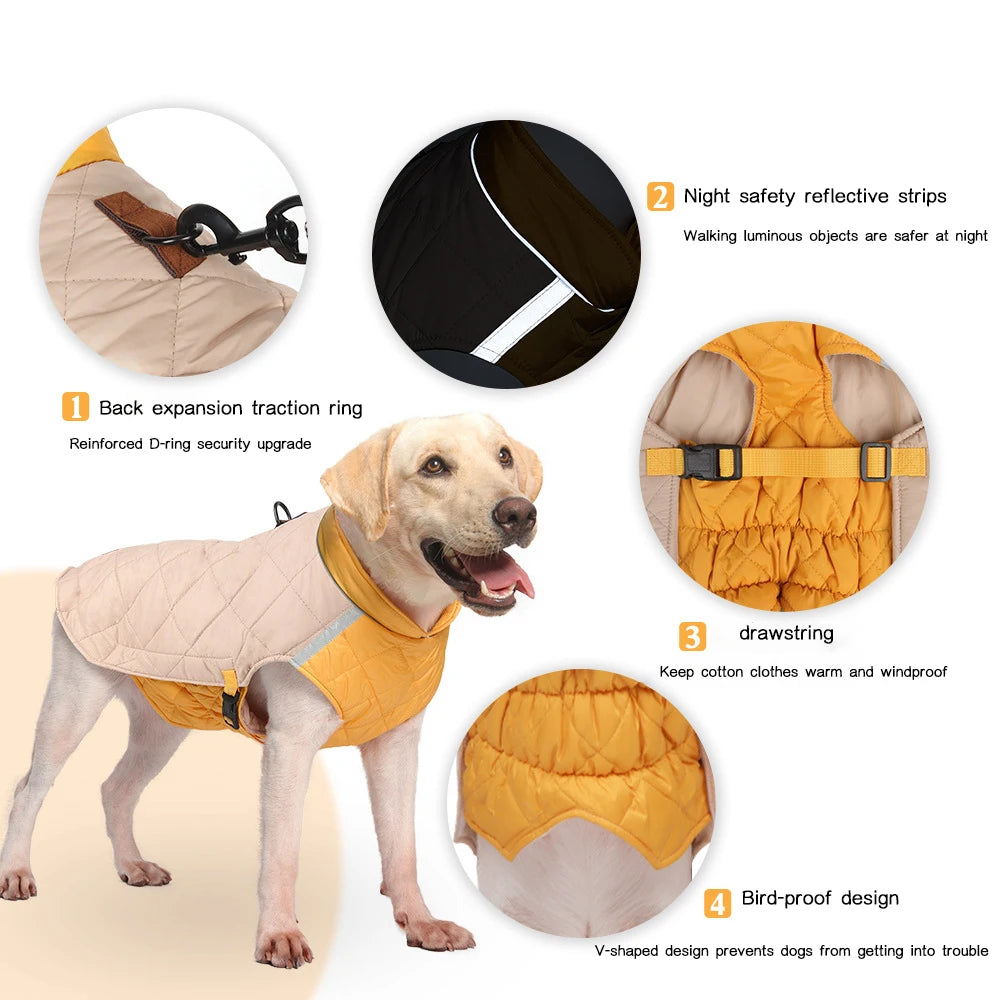 Waterproof Padded Dog Vest