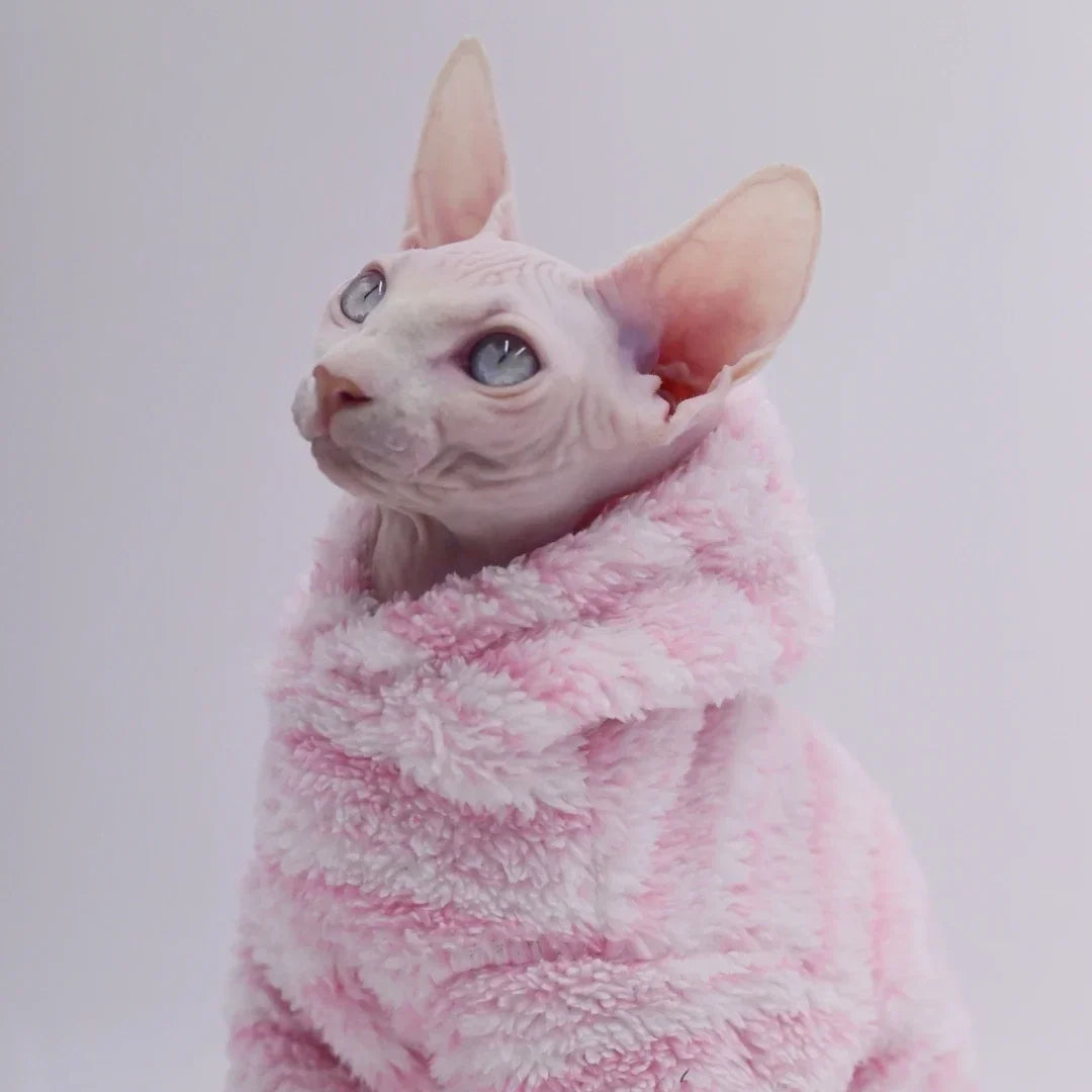 Double-Sided Fluffy Sphynx Cat Jacket