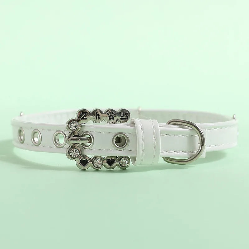 Rhinestone Pearl Pet Collar