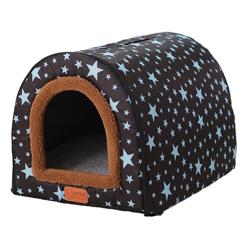 Foldable Star Print Pet House