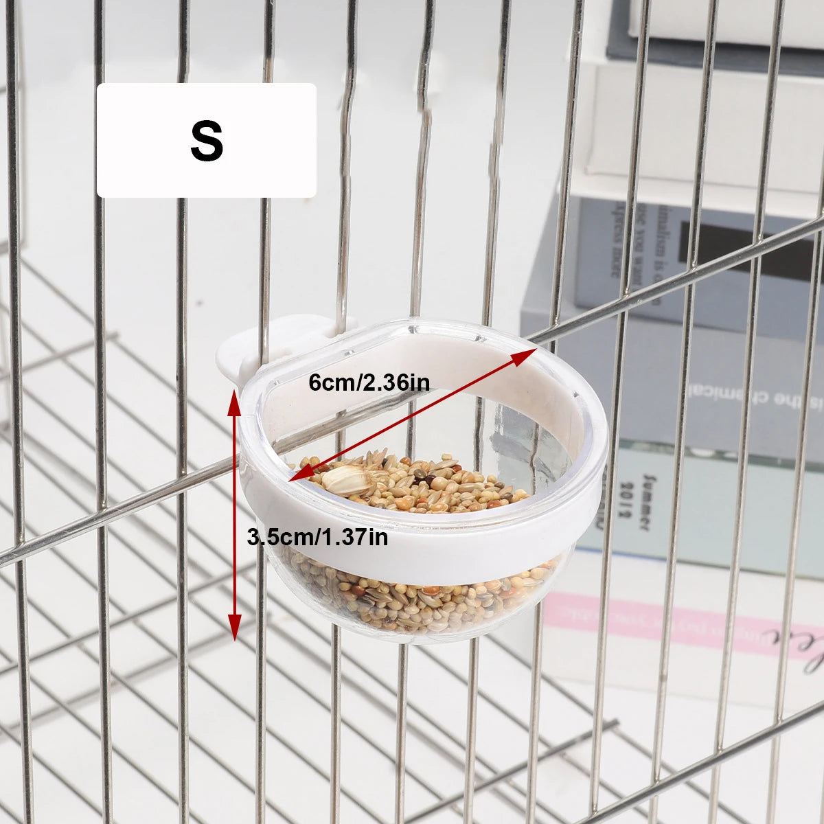 Transparent Hanging Bird Bowl